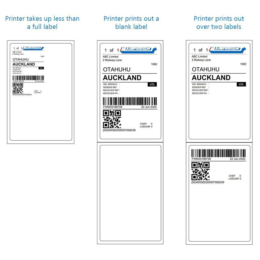 zebra label printer printing extra blank labels