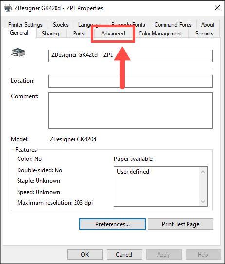 How do I change the label size settings for my Zebra printer? - Freman Help