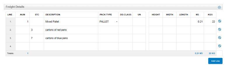 Freight Details